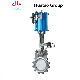 Flange Connection Type Pneumatic Knife Gate Valve Foundry Iron Body