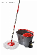  Easy Life Hand Press 360 Rotating Microfiber Spin Mop Bucket System Detachable Spinning Basket Easy Wring Magic Mop with Bucket