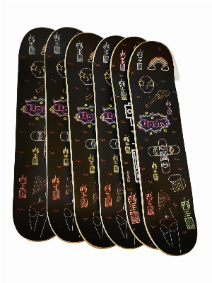 Wholesale Custom 7ply Canadian Maple Double Kick Concave Skateboard