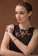  Fashion Hip Hop Classic Cuban Link Chain Cubic Zirconia Miami Cuban Link Chocker Necklace/Bracelet for Men Women
