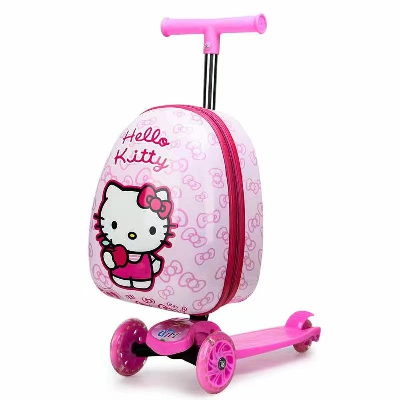 Foldable Children′s Scooter Wearing Luggage Box