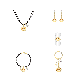  Halloween Funny Pumpkin Lantern Pattern Design Jewelry Set