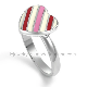  316L Stainless Steel Fashion Jewelry Heart Design Wedding Engagement Ring