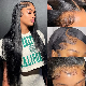  Human Hair Wig Full Head 13*4 Front Lace Head True Hair Long Straight Hair Full Head Realistic Natural Women Wig
