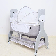  0-6 Months Newborn Rocking Baby Cradle Bed Swing Bassinet with 2 Height Adjustable Multi-Purposes Baby Sleeping Crib