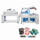  Bsf-5640LG/E+BS-4522 Hualian POF PE Shrink Film Bath Bomb Heat Tunnel Food Shrink Wrap Stretch Film Packaging Machine