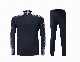 2018 Fashion Black Soccer Tracksuits