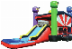  Commercial Inflatable Ninja Bounce House Combo for Rental Business Commercial Custom Macaroon Color Pink Lemon Peach Mint Pastel Inflatable Bouncy Castle Sale