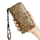  Retro Coin Purse Casual Long Slim Money Bags Large Capacity Solid Color Business Card Holder Men Zipper Leather Clutch Wallet