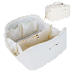 Large Capacity Travel Cosmetic Bag, Portable Makeup Bag Opens Flat for Waterproof PU Leather Multifunctional Storage Makeup Bag for Woman