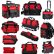  Wholesale Custom Portable Polyester Electrician Rolling Trolley Heavy Duty Work Backpack Tool Bag with Wheels for Men, Roll up Canvas Waist Tote Bag Pouch