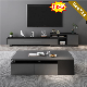  Luxury Cheap Wooden Living Room Furniture Metal Legs Glass Dining Table Set Tea Center Tables TV Stand TV Cabinet