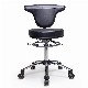  Beauty Salon Barber Rolling Master Stool with Backrest
