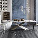  Luxury Restoration Marble Restaurant Home Room Furniture Sets Coffee LED Dining Table
