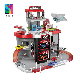  Sy Kids 2 in 1 Pretend Play Storage Trolley Case Cars Race Track Parking Lot Car Multi-Function Racing Track Car Park Toys