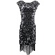 Hot Design Womens Vintage Lace Fringed Cocktail Dress manufacturer