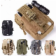  Men Tactical Molle Bag Belt Waist Pack Small Bag Pocket Military style Waist Pack Running Travel Bag Camping Bags Soft Back
