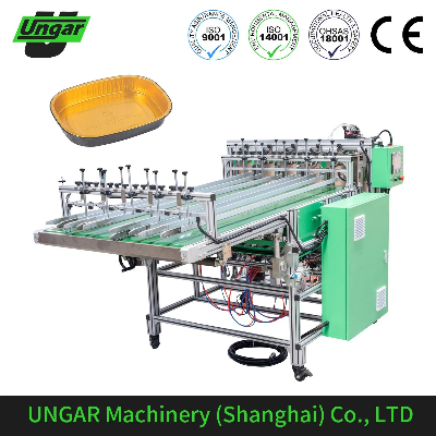 Automatic Aluminum Foil Container Stacker on Disposable Tray Container Production Line
