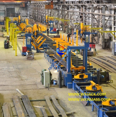 Automatic Steel Structure I H Beam Production Line Assembling Assembly Welding