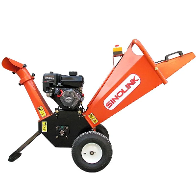 Cheap 4inch 6.5HP Drum Wood Chipper Shredder Machine with Gasoline Engine