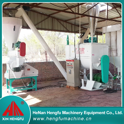 Animal Feed Mill Design 1-3 Ton Turnkey Complete Feed Pellet Production
