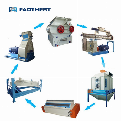 Factory Price Famous Engineering Pellet Mill Extruded Feed Machine Production Line