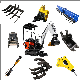  Indoor 0.8 Ton Can Enter The Elevator Micro 800kg Hydraulic Crawler Small Size Wheel Construction Backhoe Garden Micro Household Farm Construction Excavator