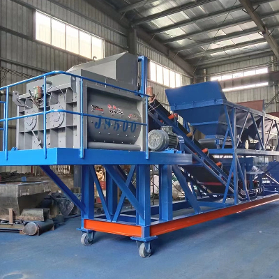 Portable Concrete Batch Plant Production Line Rental Hzs50 Concrete Batching Plant