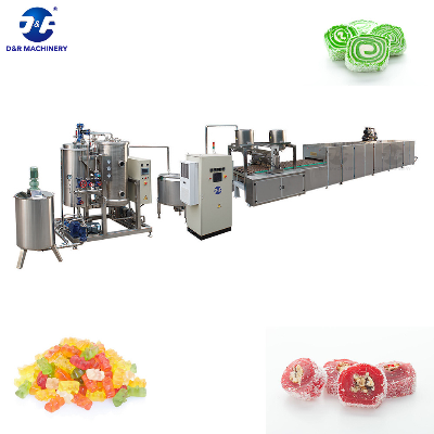 Automatic Jelly Candy Production Line with Servo Driven Soft Candy Depositor