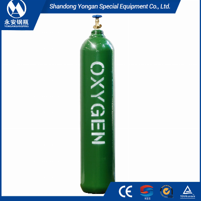 30L 150bar 5.7mmseamless Steel Industrial and Medical Oxygen Gas Cylinder