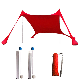  Portable Beach Tent with Sand Anchor, Fashion Shade Tent, Beach Sunshade with 100% UV Protection Wbb13218
