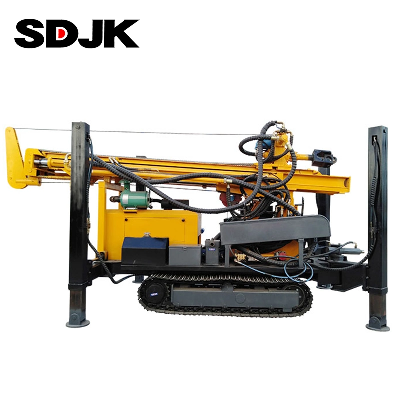 350m Portable Steel Crawler Mounted Pneumatically Water Well Drilling Rig