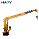  6.3t Hydraulic Marine Ship Deck Harbor Boat Mounted Crane Winch Lifting Hook Crane