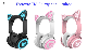  Bluetooth Flashing Cat Ear Headphone with Super Bass Speaker Headphone Has PSE MSDS Certificate