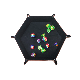  Folding Dice Tray Leather Foldable Roll-up Dice Tray Rolling Mat