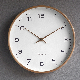 Home Decoration Nordic Solid Digital Wood Simple Living Room Wall Clock manufacturer