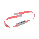  Custom Logo Printed Thick Hang Tag with Leather Eyelet and Plastic Seal for Garment
