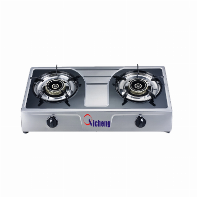 Stainless Steel 2 Burners Table Top Gas Stove