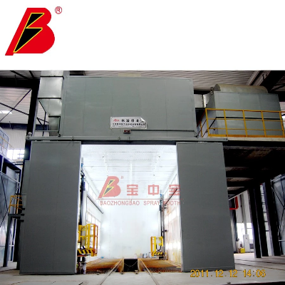 Water Rotation Painting Booth Spray Booth in Military Vehicle Paint Production Lines