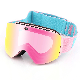  Magnetic Dual-Lens Ski Goggles 3D Customized Logo with Silicone
