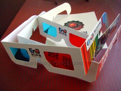 Promotional Cinema Movie Paper 3D Glass
