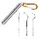  Apply Outdoor Travel Camping Toothpick Custom Metal Stainless Steel Fruit Toothpick Medical Material Cleaning Tooth Hook with Keychain
