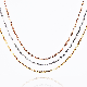  Stainless Steel Gold Silver Rosegold Trible Link 0.3-1.2 mm Width Customized Length for Men Women