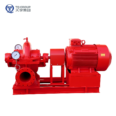 Industrial Horizontal Double Suction Fire Pump Big Flow