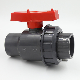 Cheap Bulk All Size Grey Body Red Handle Single Union UPVC Ball Valve for Irrigation
