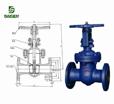 Ductile Iron Valve Z41h-16/16q Pn16 Wedge Gate Valve