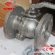  API Stainless Steel Floating 2PC Flange Ball Valve