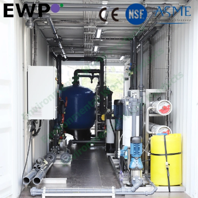 40FT Containerized Reverse Osmosis Systems with Ultra Filtration Systems