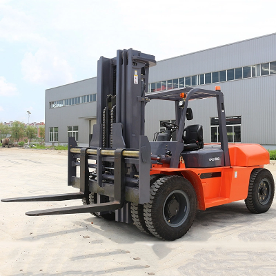 10 Ton Heavy Duty Diesel Forklift Truck Capacity 10000kg Automatic Transmission
