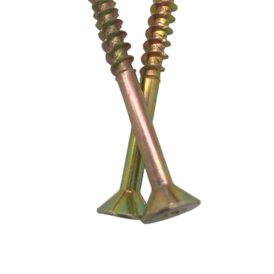 Flat Head Pozi Drive with Nibs Under Head Chipboard Screw